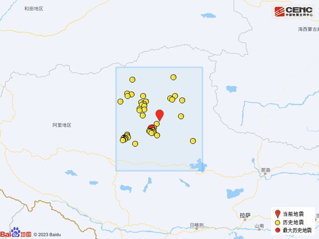 西藏那曲市尼玛县4.6级地震