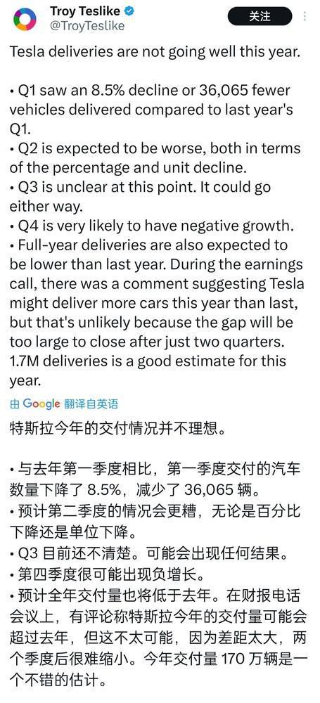 全球年销量负增长